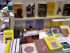 Stand Livres et Auteurs du Bassin du Congo. Salon du Livre de Paris 2014.